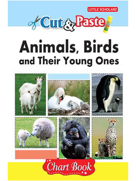 Little Scholarz Cut & Paste - Animals,Birds & Young Ones